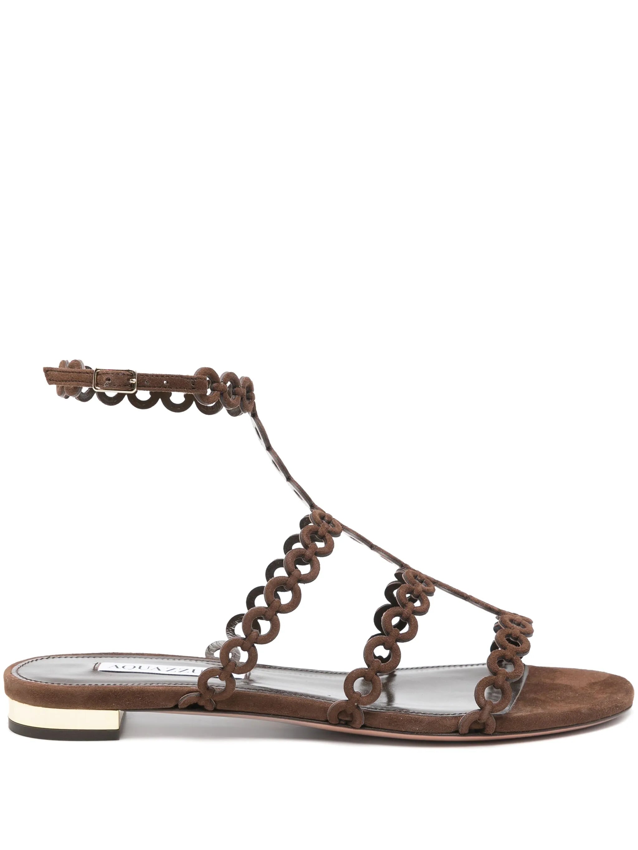 Aquazzurra Infinity chain sandal flat