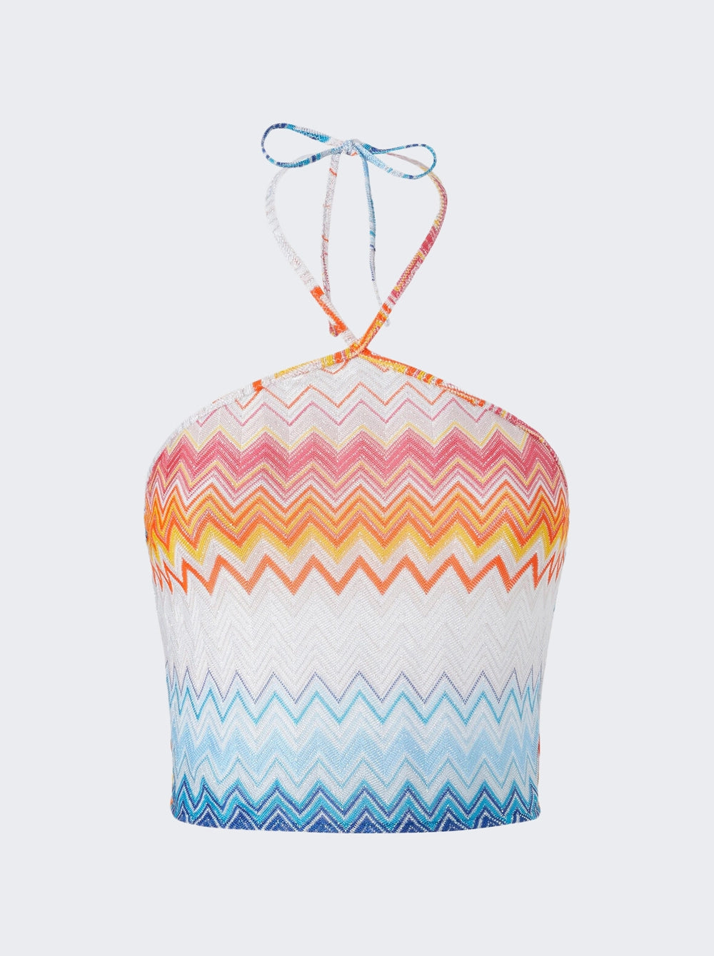Missoni Top Halter zig zag Lamé