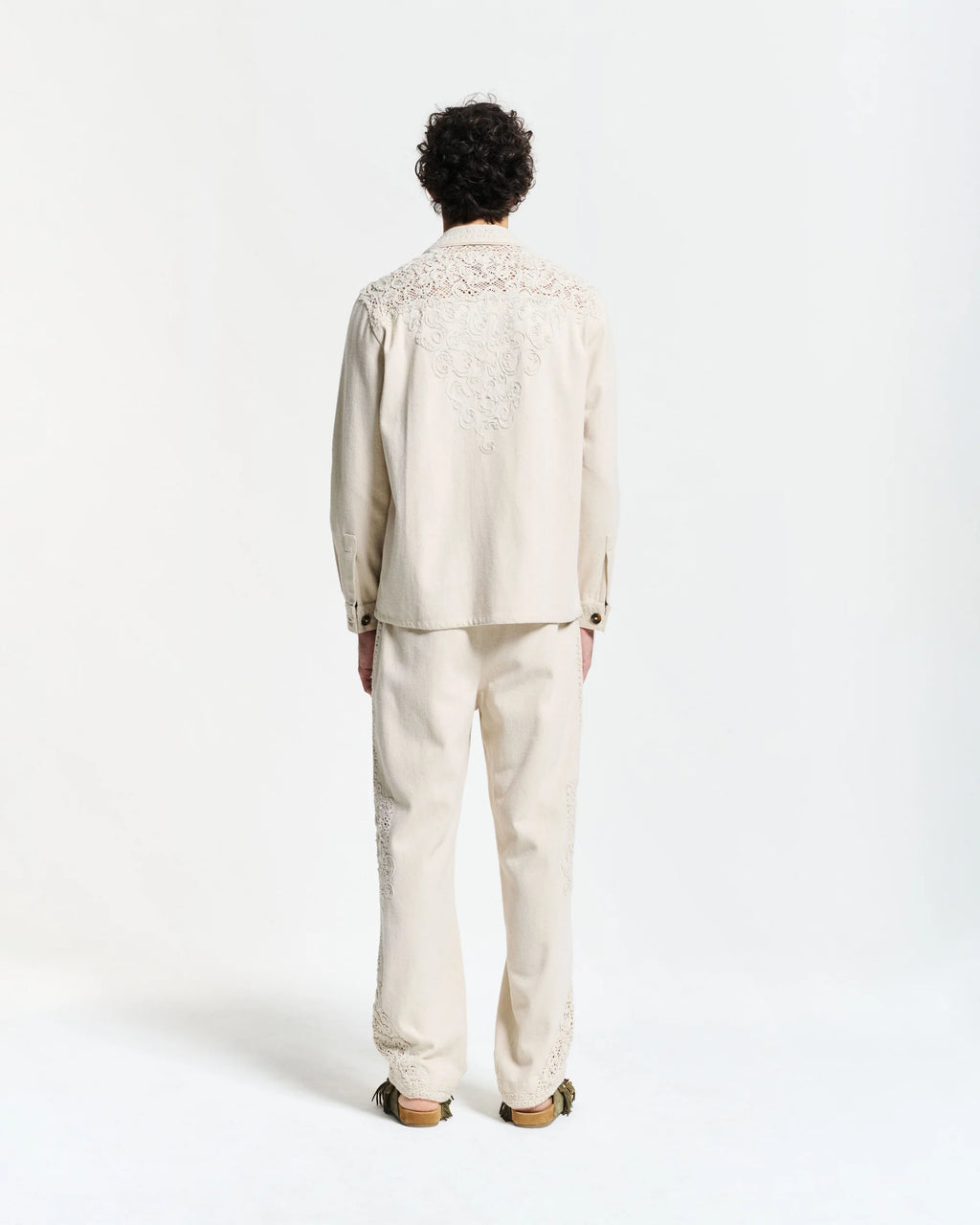 Pantalone Denim Lace