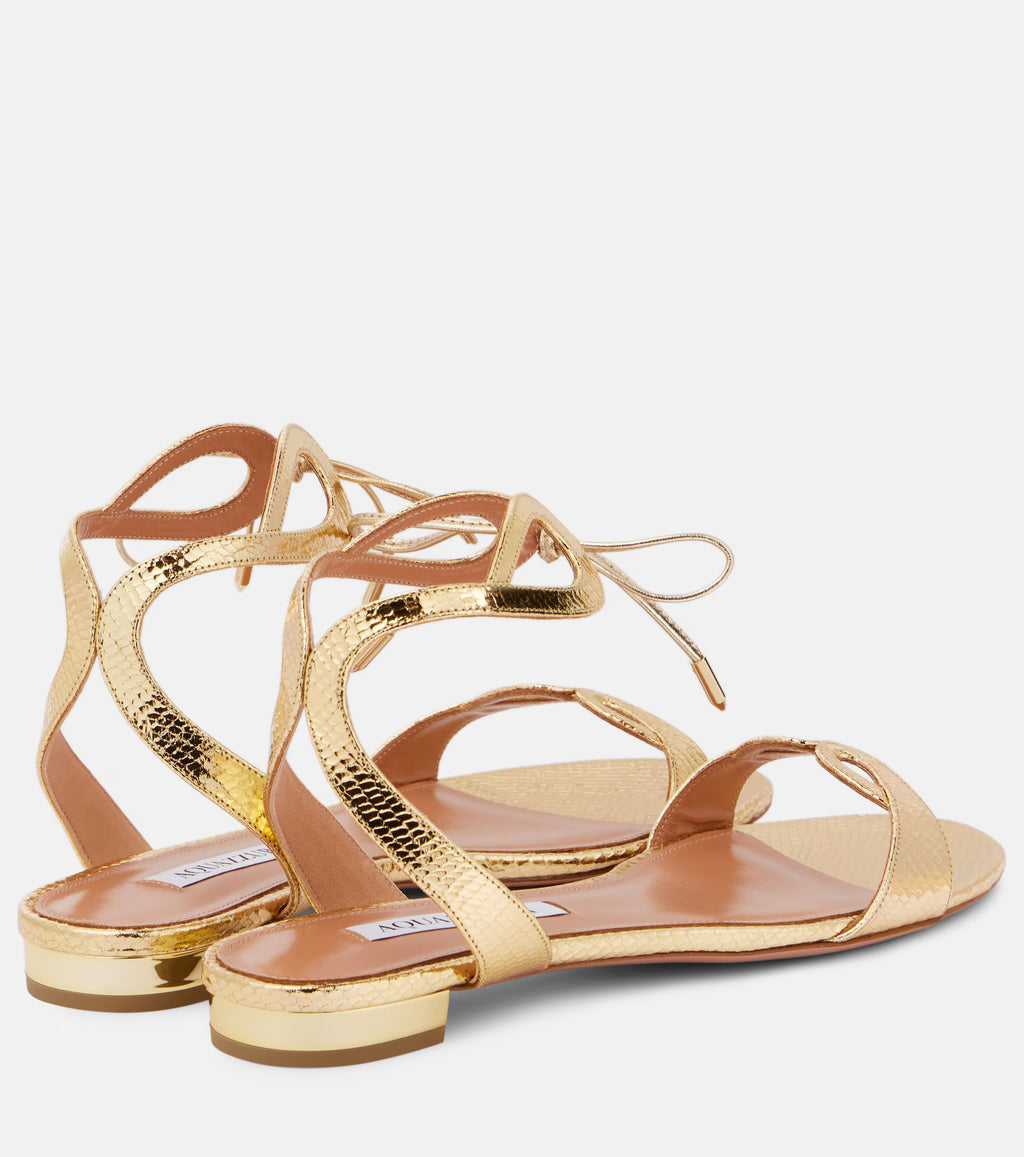 Aquazzurra Tessa Sandal flat