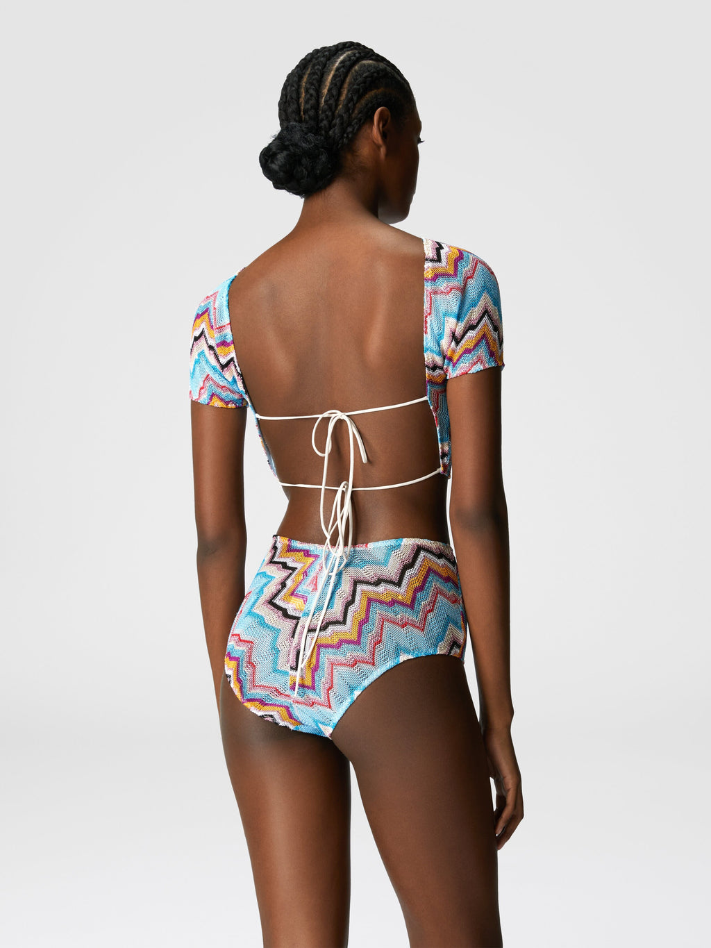 Missoni Bikini con top t-shirt e motivo zig zag