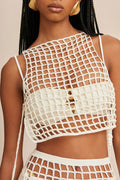 Cult Gaia Mochni Crochet Cover Up