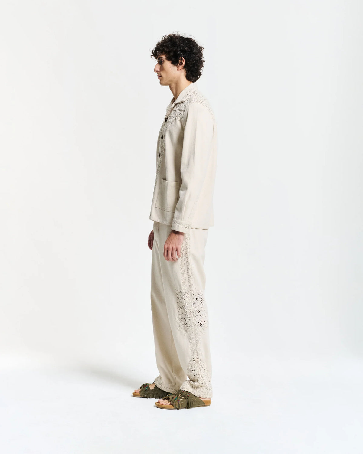 Pantalone Denim Lace