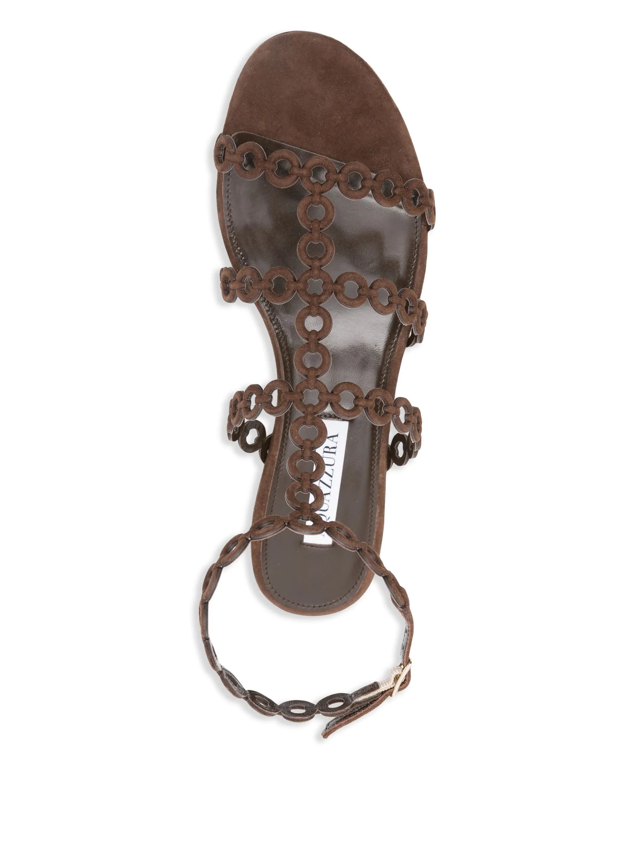 Aquazzurra Infinity chain sandal flat