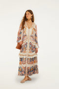 FarmRio-Sea Garden Long Dress