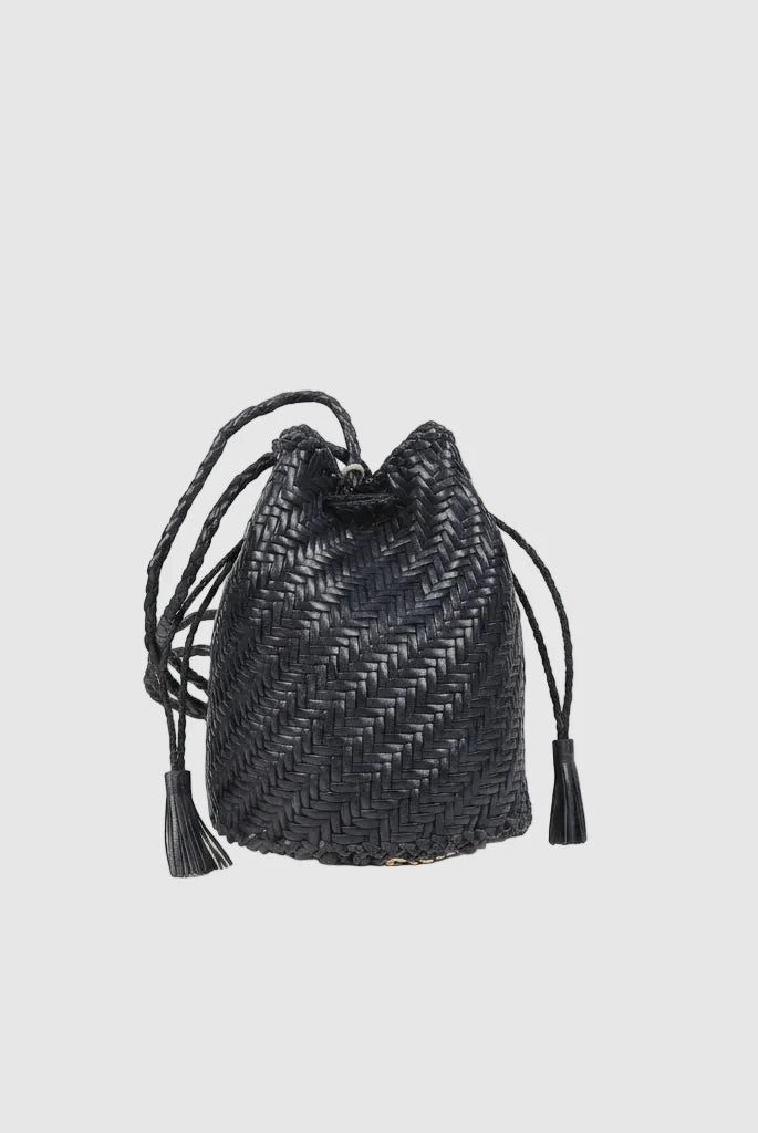 Borsa secchiello in pelle