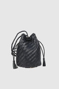 Borsa secchiello in pelle
