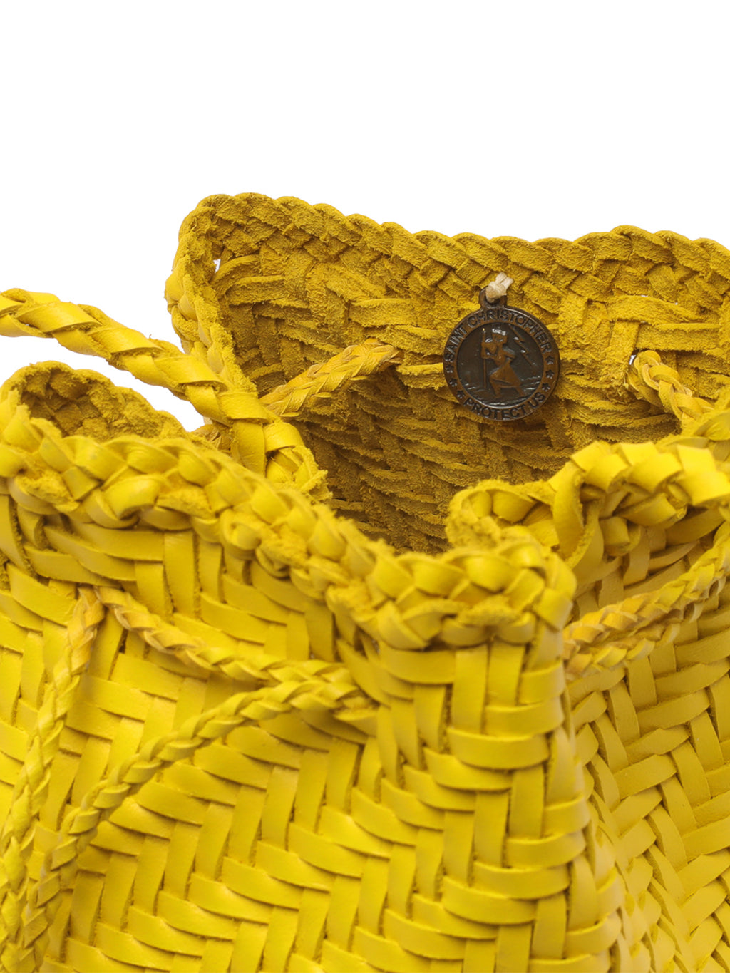 Borsa secchiello in pelle